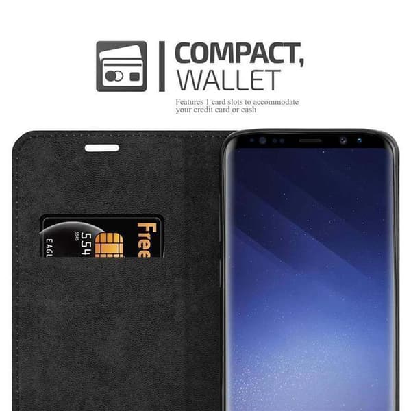 Lommebokdeksel til Samsung Galaxy S9 PLUS Deksel med magnetisk lukking, stativfunksjon og kortlomme