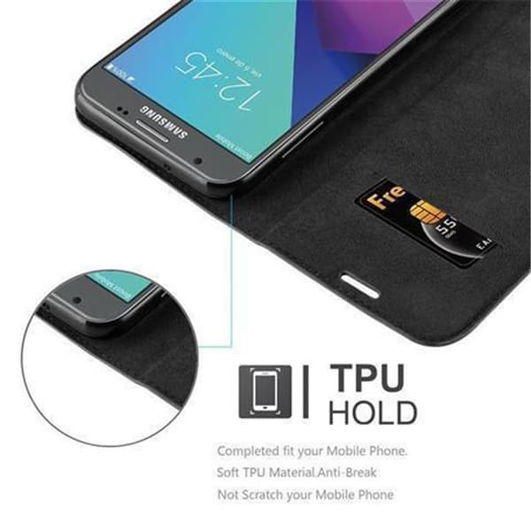 Samsung Galaxy J3 2017 US Version Fodral Skal Plånboksfodral Case med magnetisk stängning, ståfunktion och kortficka