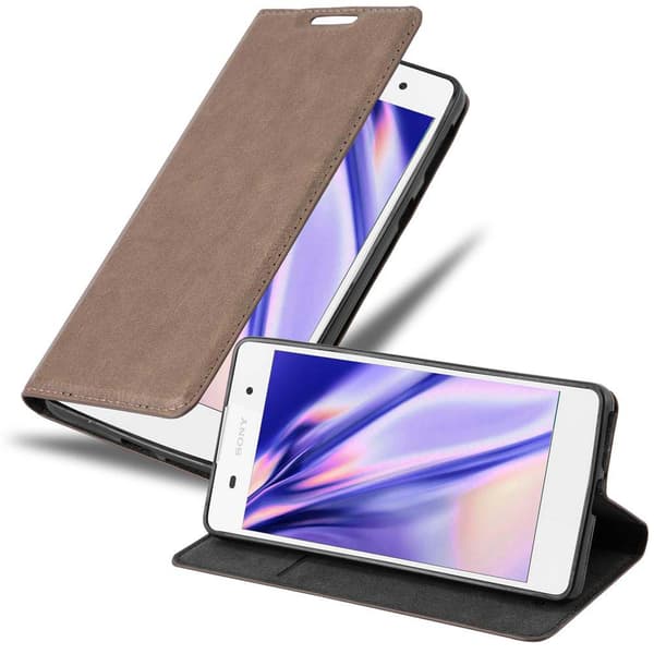 Sony Xperia E5 Suojakotelo Suojakuori Lompakkokotelo Matkapuhelinkotelo jossa magneettisuljenta, jalusta-toiminto ja korttitasku