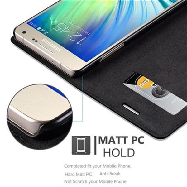 Samsung Galaxy A5 2015 Suojakotelo Suojakuori Lompakkokotelo Matkapuhelinkotelo jossa magneettisuljenta, jalusta-toiminto ja korttitasku