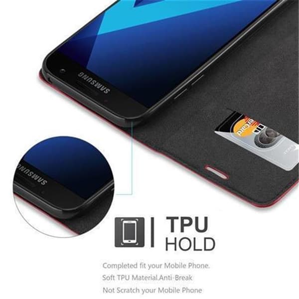Samsung Galaxy A5 2017 Fodral Skal Plånboksfodral Case med magnetisk stängning, ståfunktion och kortficka