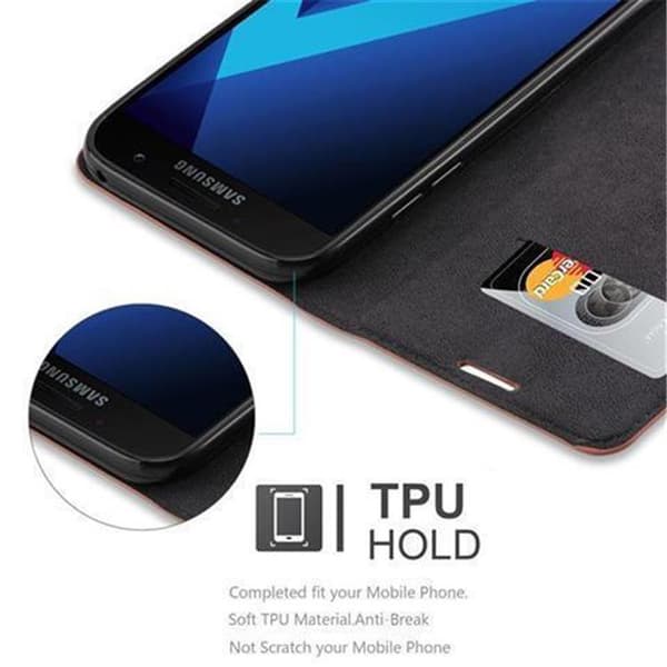 Samsung Galaxy A5 2017 Fodral Skal Plånboksfodral Case med magnetisk stängning, ståfunktion och kortficka