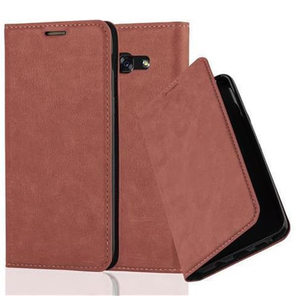 Samsung Galaxy A5 2017 Fodral Skal Plånboksfodral Case med magnetisk stängning, ståfunktion och kortficka CAPPUCCINO BRUN