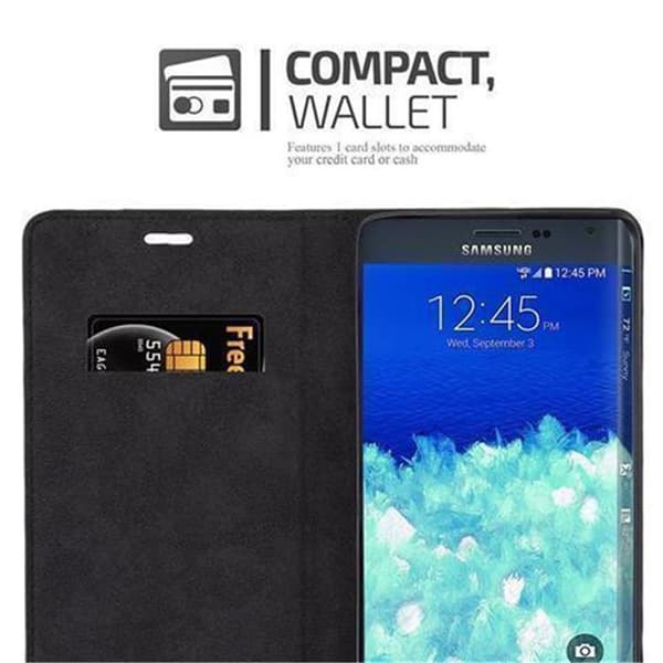 Samsung Galaxy NOTE EDGE Suojakotelo Suojakuori Lompakkokotelo Matkapuhelinkotelo jossa magneettisuljenta, jalusta-toiminto ja korttitasku
