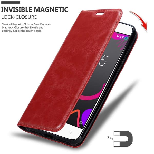 BQ Aquaris M5 Fodral Skal Plånboksfodral Case med magnetisk stängning, ståfunktion och kortficka