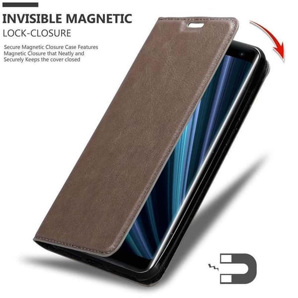 Sony Xperia XZ3 Fodral Skal Plånboksfodral Case med magnetisk stängning, ståfunktion och kortficka