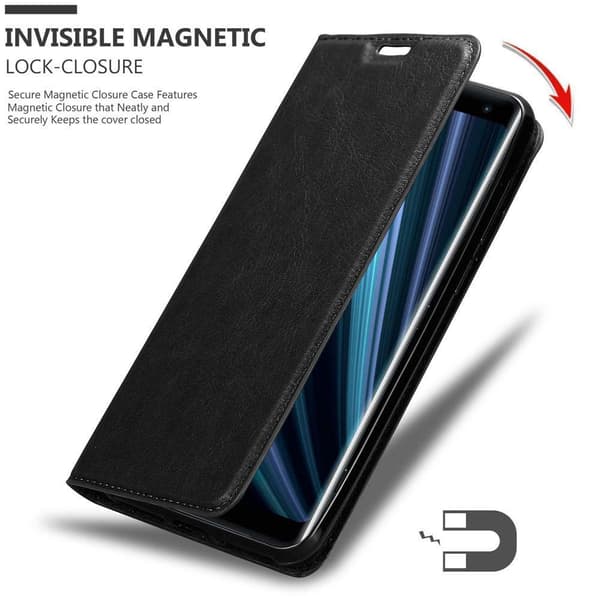 Sony Xperia XZ3 Suojakotelo Suojakuori Lompakkokotelo Matkapuhelinkotelo jossa magneettisuljenta, jalusta-toiminto ja korttitasku