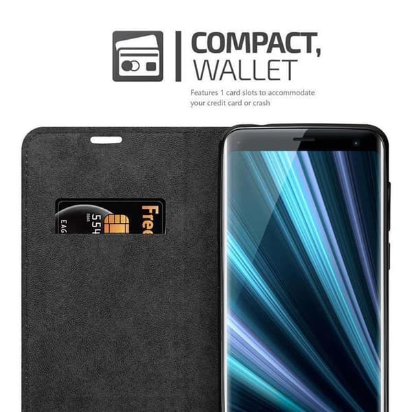 Sony Xperia XZ3 Suojakotelo Suojakuori Lompakkokotelo Matkapuhelinkotelo jossa magneettisuljenta, jalusta-toiminto ja korttitasku