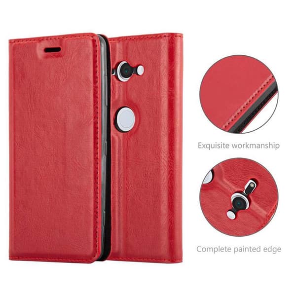 Sony Xperia XZ2 Fodral Skal Plånboksfodral Case med magnetisk stängning, ståfunktion och kortficka