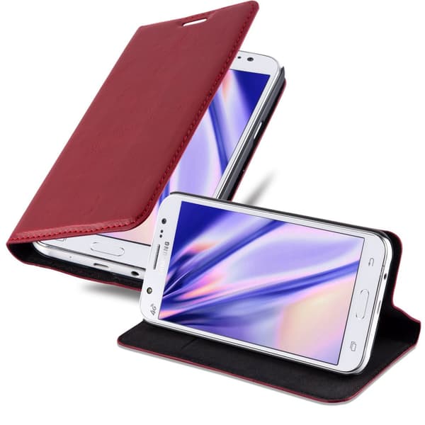 Lommebokdeksel til Samsung Galaxy J5 2015 Deksel med magnetisk lukking, stativfunksjon og kortlomme