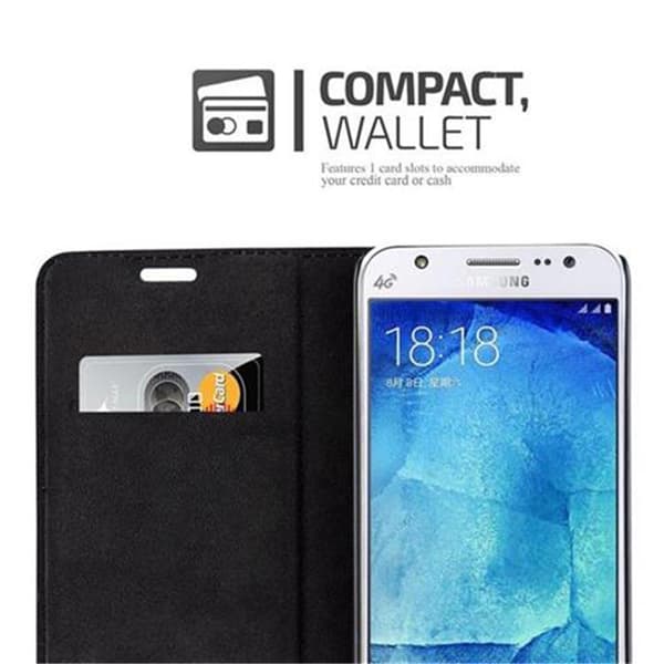 Samsung Galaxy J5 2015 Suojakotelo Suojakuori Lompakkokotelo Matkapuhelinkotelo jossa magneettisuljenta, jalusta-toiminto ja korttitasku