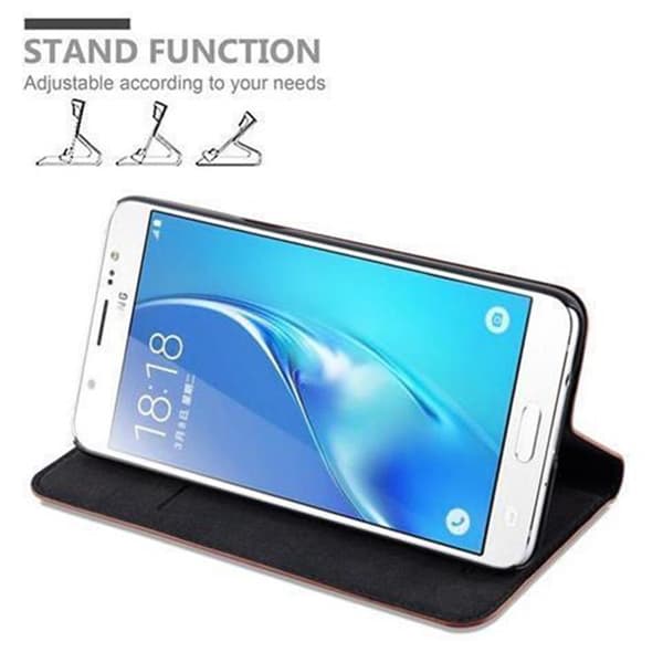 Samsung Galaxy J5 2015 Suojakotelo Suojakuori Lompakkokotelo Matkapuhelinkotelo jossa magneettisuljenta, jalusta-toiminto ja korttitasku