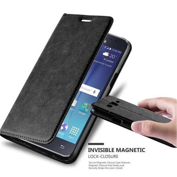 Samsung Galaxy J5 2015 Suojakotelo Suojakuori Lompakkokotelo Matkapuhelinkotelo jossa magneettisuljenta, jalusta-toiminto ja korttitasku