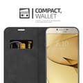 Miniatyrbild 4 av 8: Samsung Galaxy A8 2016 Fodral Skal Plånboksfodral Case med magnetisk stängning, ståfunktion och kortficka