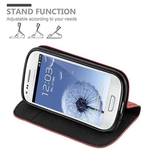 Samsung Galaxy S3 MINI Fodral Skal Plånboksfodral Case med magnetisk stängning, ståfunktion och kortficka