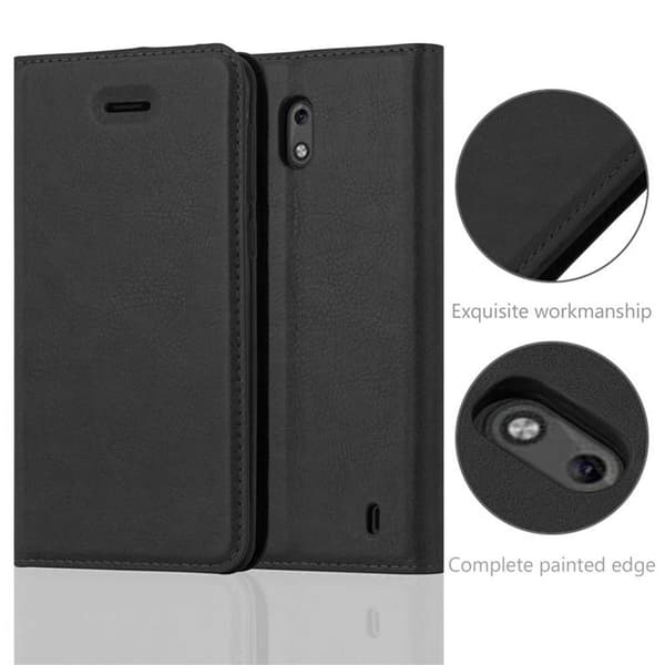 Nokia 2 2017 Fodral Skal Plånboksfodral Case med magnetisk stängning, ståfunktion och kortficka