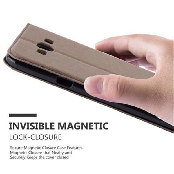 Lommebokdeksel til Samsung Galaxy A8 2015 Deksel med magnetisk lukking, stativfunksjon og kortlomme
