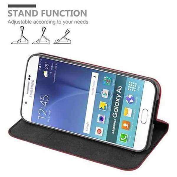 Samsung Galaxy A8 2015 Fodral Skal Plånboksfodral Case med magnetisk stängning, ståfunktion och kortficka