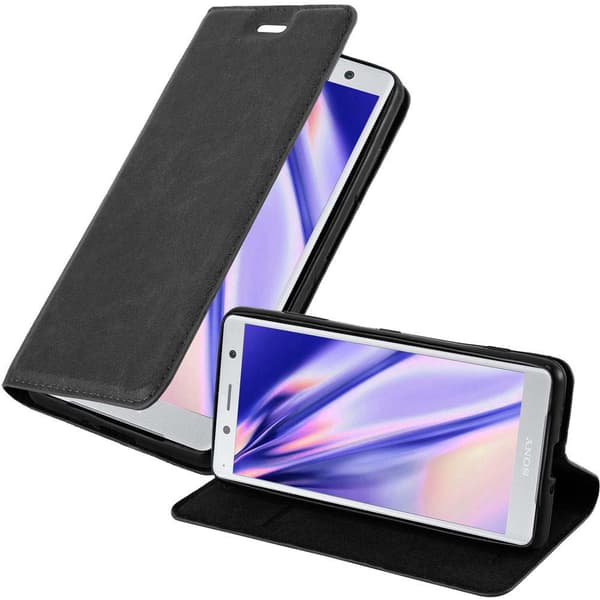 Lommebokdeksel til Sony Xperia XZ2 COMPACT Deksel med magnetisk lukking, stativfunksjon og kortlomme