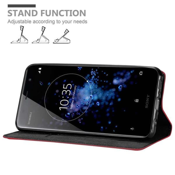 Sony Xperia XZ2 PREMIUM Fodral Skal Plånboksfodral Case med magnetisk stängning, ståfunktion och kortficka