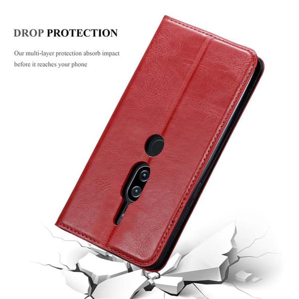 Sony Xperia XZ2 PREMIUM Fodral Skal Plånboksfodral Case med magnetisk stängning, ståfunktion och kortficka