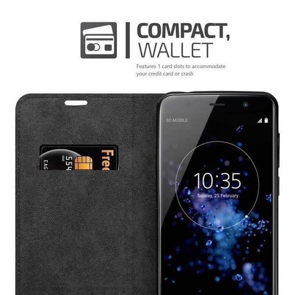 Sony Xperia XZ2 PREMIUM Fodral Skal Plånboksfodral Case med magnetisk stängning, ståfunktion och kortficka
