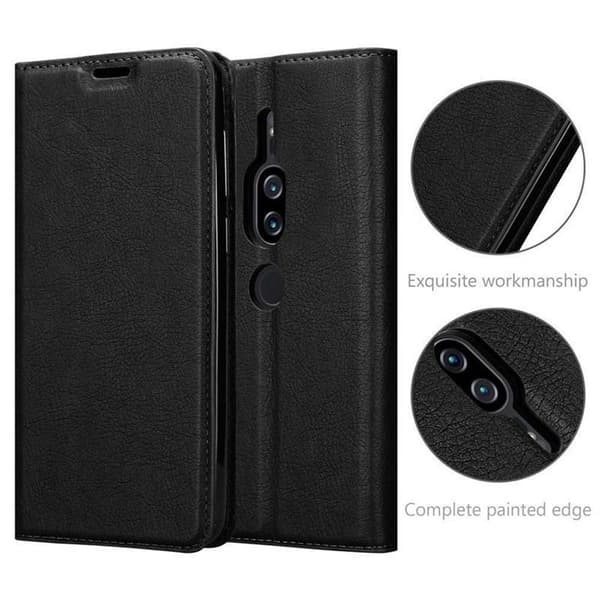 Sony Xperia XZ2 PREMIUM Fodral Skal Plånboksfodral Case med magnetisk stängning, ståfunktion och kortficka