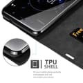 Miniatyrbild 8 av 11: Sony Xperia XZ2 PREMIUM Fodral Skal Plånboksfodral Case med magnetisk stängning, ståfunktion och kortficka