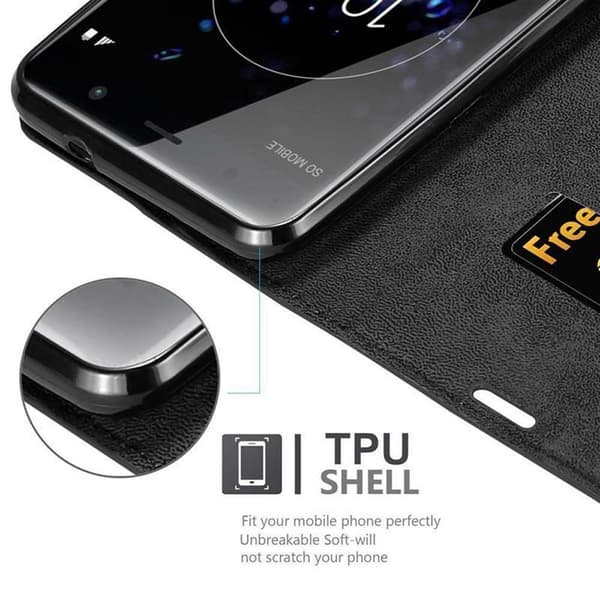 Sony Xperia XZ2 PREMIUM Fodral Skal Plånboksfodral Case med magnetisk stängning, ståfunktion och kortficka