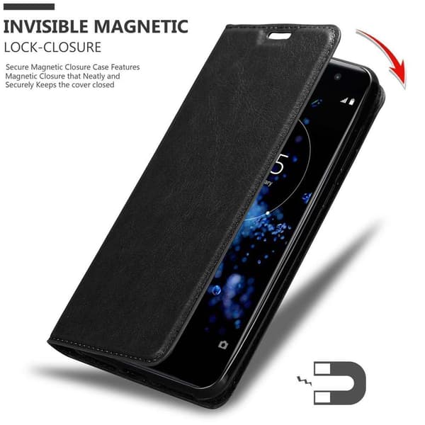 Sony Xperia XZ2 PREMIUM Fodral Skal Plånboksfodral Case med magnetisk stängning, ståfunktion och kortficka