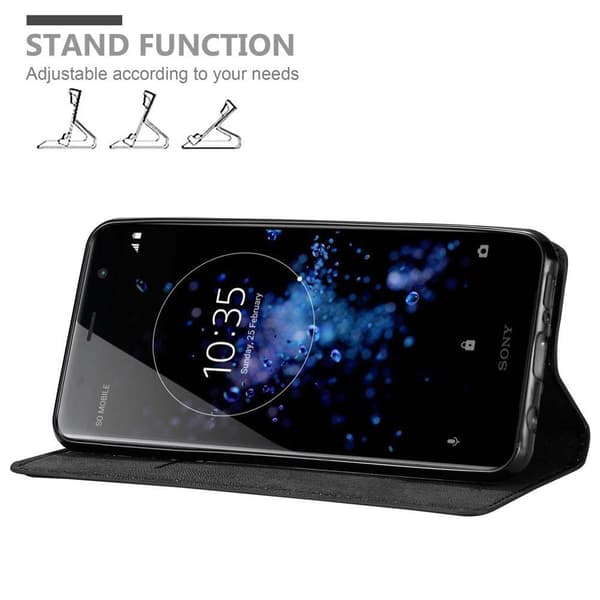 Sony Xperia XZ2 PREMIUM Suojakotelo Suojakuori Lompakkokotelo Matkapuhelinkotelo jossa magneettisuljenta, jalusta-toiminto ja korttitasku