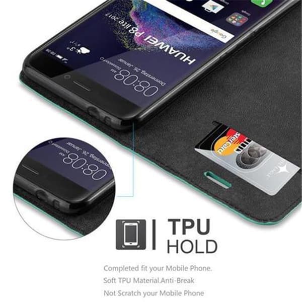 Huawei P8 LITE 2017 / P9 LITE 2017 Fodral Skal Plånboksfodral Case med magnetisk stängning, ståfunktion och kortficka