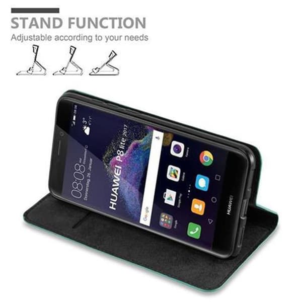 Huawei P8 LITE 2017 / P9 LITE 2017 Fodral Skal Plånboksfodral Case med magnetisk stängning, ståfunktion och kortficka