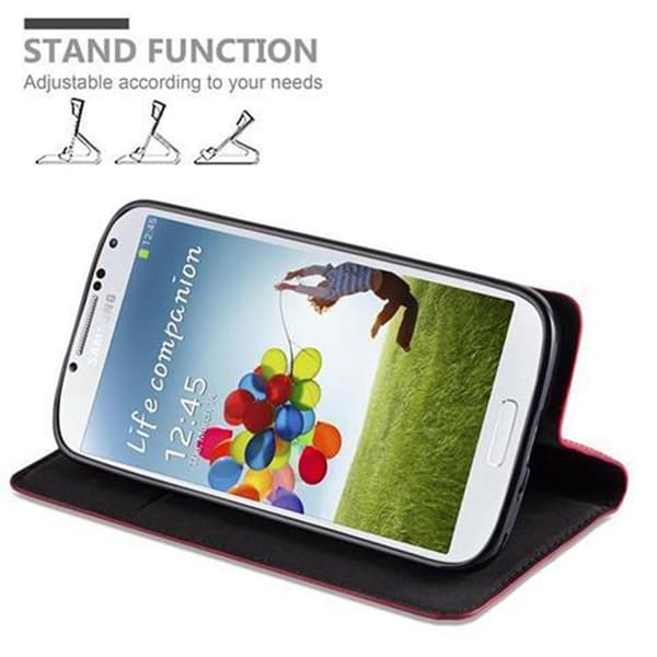 Samsung Galaxy S4 Fodral Skal Plånboksfodral Case med magnetisk stängning, ståfunktion och kortficka