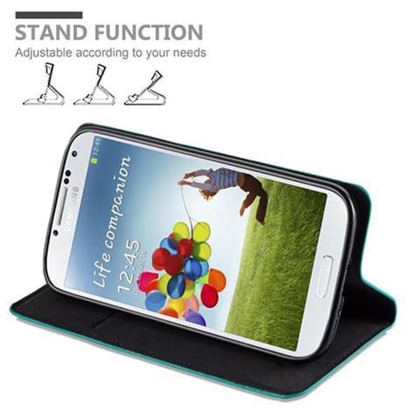 Samsung Galaxy S4 Fodral Skal Plånboksfodral Case med magnetisk stängning, ståfunktion och kortficka