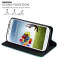 Miniatyrbild 6 av 7: Samsung Galaxy S4 Fodral Skal Plånboksfodral Case med magnetisk stängning, ståfunktion och kortficka
