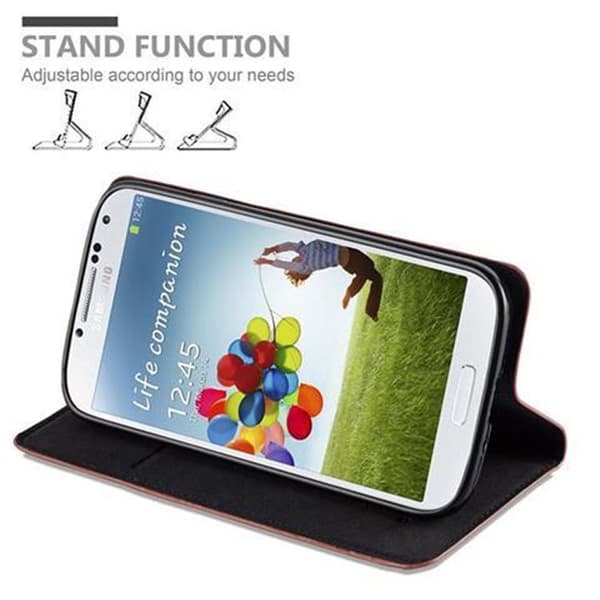 Samsung Galaxy S4 Fodral Skal Plånboksfodral Case med magnetisk stängning, ståfunktion och kortficka