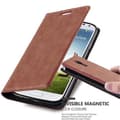 Miniatyrbild 1 av 7: Samsung Galaxy S4 Fodral Skal Plånboksfodral Case med magnetisk stängning, ståfunktion och kortficka