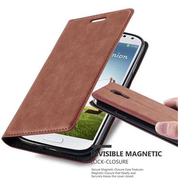 Samsung Galaxy S4 Fodral Skal Plånboksfodral Case med magnetisk stängning, ståfunktion och kortficka