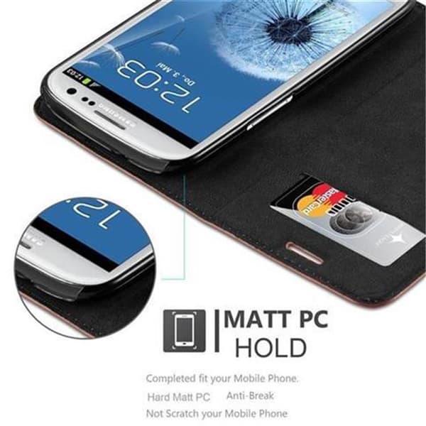 Samsung Galaxy S3 / S3 NEO Fodral Skal Plånboksfodral Case med magnetisk stängning, ståfunktion och kortficka