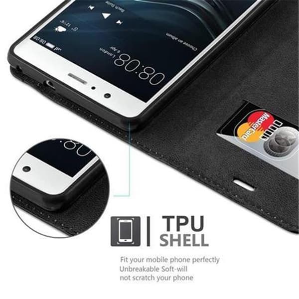 Lommebokdeksel til Huawei P9 LITE 2016 / G9 LITE Deksel med magnetisk lukking, stativfunksjon og kortlomme