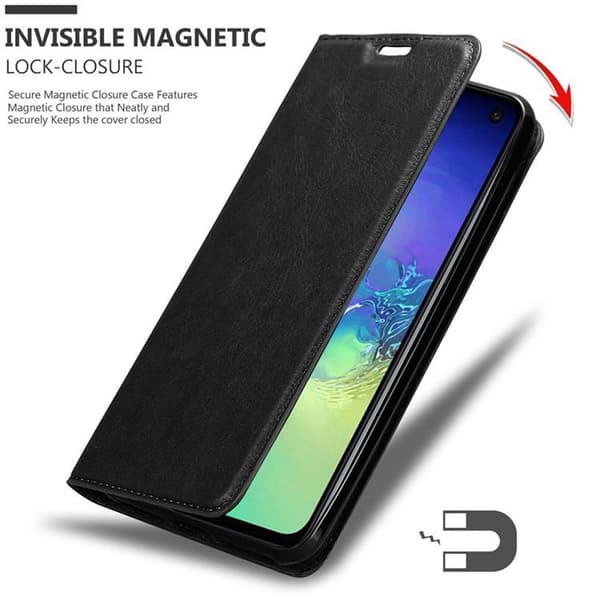 Lommebokdeksel til Samsung Galaxy S10e Deksel med magnetisk lukking, stativfunksjon og kortlomme