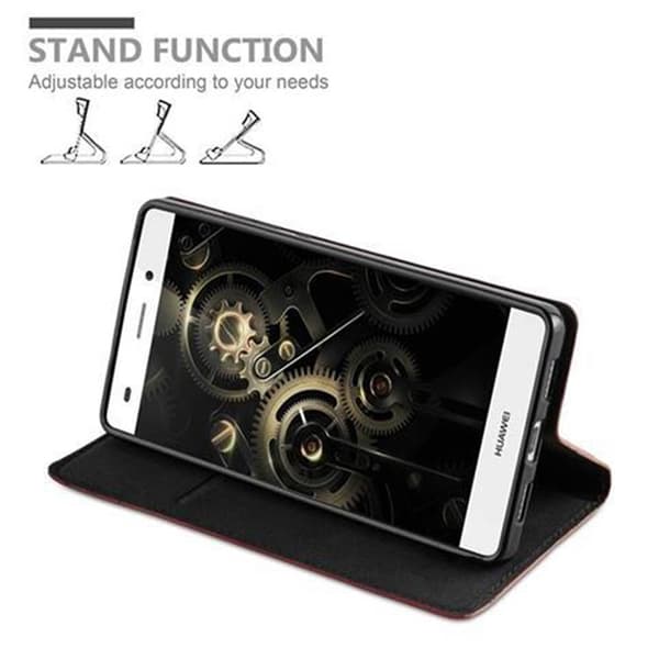 Huawei P8 LITE 2015 Fodral Skal Plånboksfodral Case med magnetisk stängning, ståfunktion och kortficka