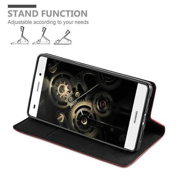 Huawei P8 LITE 2015 Fodral Skal Plånboksfodral Case med magnetisk stängning, ståfunktion och kortficka