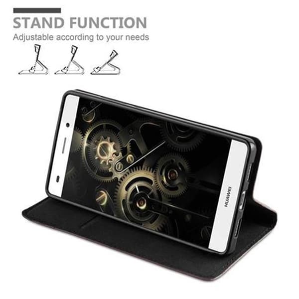 Huawei P8 LITE 2015 Fodral Skal Plånboksfodral Case med magnetisk stängning, ståfunktion och kortficka
