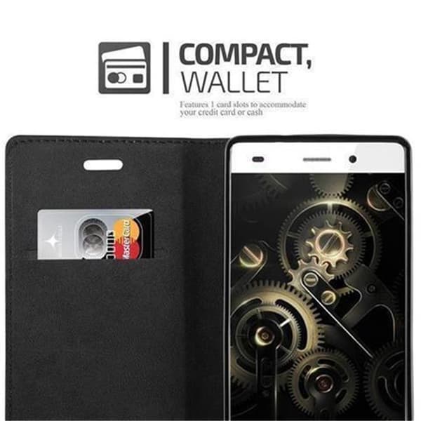Huawei P8 LITE 2015 Fodral Skal Plånboksfodral Case med magnetisk stängning, ståfunktion och kortficka