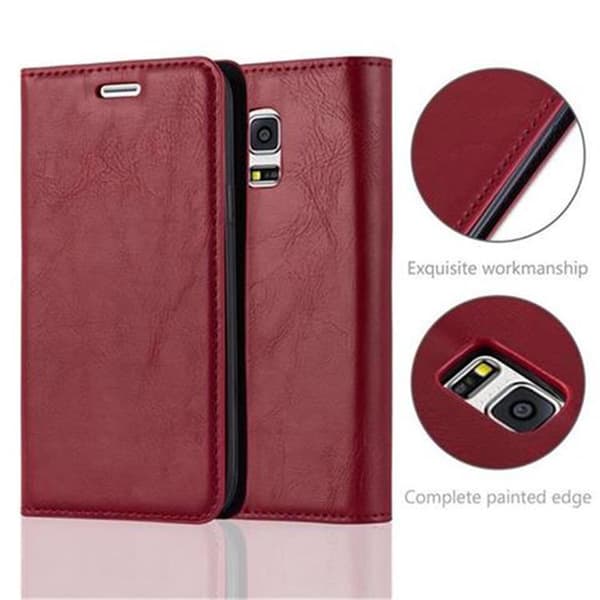 Samsung Galaxy S5 MINI / S5 MINI DUOS Fodral Skal Plånboksfodral Case med magnetisk stängning, ståfunktion och kortficka