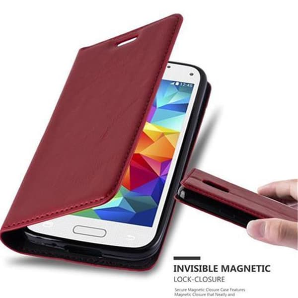 Samsung Galaxy S5 MINI / S5 MINI DUOS Fodral Skal Plånboksfodral Case med magnetisk stängning, ståfunktion och kortficka
