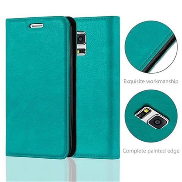 Samsung Galaxy S5 MINI / S5 MINI DUOS Fodral Skal Plånboksfodral Case med magnetisk stängning, ståfunktion och kortficka