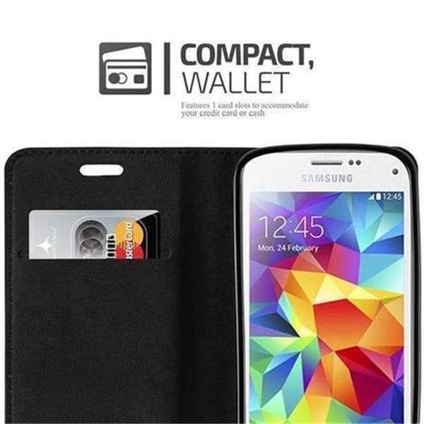 Samsung Galaxy S5 MINI / S5 MINI DUOS Fodral Skal Plånboksfodral Case med magnetisk stängning, ståfunktion och kortficka
